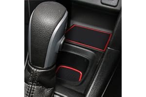 通用 Smabee Non-Slip Rubber Mats for SUZUKI Swift SPORT Swift 1.2, Car Gate Slot Pad Mat Cup Holder Armrest Center Consoles Interior Decoration Accessories 16pcs (RED)
