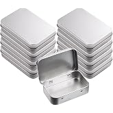 Pack of 8 Small Tin Cans Metal Tins Portable Mini Box Storage Box Metal Tins for Home Sweets and Small Items