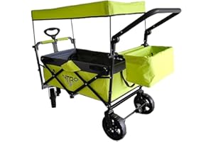 PAPILIOSHOP NITRO: Carrello Pieghevole Multifunzionale per Bambini, Spesa e Trasporto - Passeggino a Mano Leggero e Compatto (Verde)