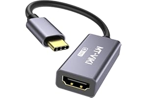 MT-VIKI USB C to HDMI Adapter (4K@60Hz), USB Type-C to HDMI Female Adapter [Thunderbolt 3/4 Compatible], Compatible with MacBook Pro, Air, iPad Pro, Pixelbook, XPS, Galaxy