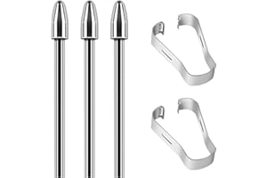 KIRVOS Juego de 3 puntas de S Pen | S Pen puntas de repuesto compatibles con Samsung S-Pens & Galaxy Tab S7 FE | Incluye clip y caja de almacenamiento