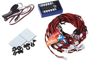 GOOLSKY GoolRC Highlight 12 LED Multi-color Flashing Light System for RC Cars G.T.POWER Smart PPM/FM/FS 2.4G Trucks 1/10th Scale Smaller Part