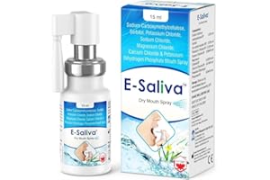 E-SALIVA1 E-Saliva Dry Mouth Spray - Instant Dry Mouth Relief & Long-Lasting Hydration - Hydrating Formula with Long-Lasting Effect - Oral Hydration and Comfort for Dry Mouth - Natural Flavour 15ml (Pack of 1)