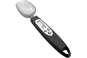 COOKRM Cuchara Medidora Digital de Gramos - Báscula de Precisión Para Cocina - Medidores Profesionales Para Té Matcha And Co - Dosificador Creatina - Cup Taza de Repostería - Tana Tanita Acero Inoxidable