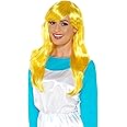 Funidelia | Smurfette Wig OFFICIAL for woman The Smurfs, Cartoons, The Smurfs, Dwarf - Accessories for adults, fancy dress costumes & props for Halloween, carnival & parties - Yellow