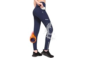 BALEAF Pantalones de chándal para mujer, cálidos, largos, térmicos, para correr, impermeables, de forro polar, para invierno, para exteriores