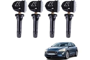 YSIMEE Pack de 4 capteurs de pression des pneus 2318453 5291383 2036804 Compatible pour Ford Galaxy S-Max Edge Fiesta Mondeo Mustang TPMS, capteurs du système de surveillance de la pression des pneus