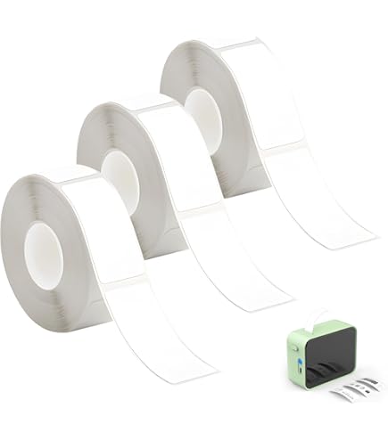 6 rollen thermo-labeltape, 12 x 40 mm labeltape, thermische labels