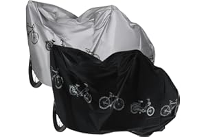Lahnaokfis 2 Piezas Funda Bicicleta Exterior Impermeable, Cubiertas para Bicicletas, Cubierta Protector Impermeable, Funda Bici, Cubierta Impermeable para Bicicleta Protección UV Anti Polvo Lluvia