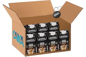 8X Borbone Crema di Latte al Caffè Fredda Pronta da Bere Senza Glutine Senza Lattosio - 550g [CAIYA® BOX da 8 Confezioni]
