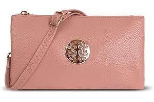 HIPSTER FASHION DESTINATION Women's Small Clutch, Cross Body, Shoulder Bag with Wristlet and Long Adjustable Shoulder Strap