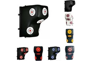 MAXX PRO BOXING GEAR MAXX Leather Wall-Mounted Striking Punch Bag - Premium Punch Pad in Two Sizes