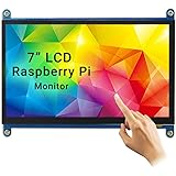 ELECROW Touchscreen Monitor, 7-Inch Raspberry Pi Screen with resolution 1024X600 HDMI Small Monitor Compatible with Raspberry