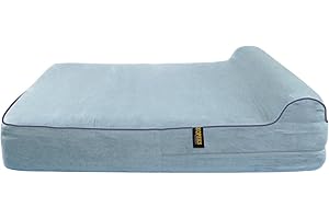 KOPEKS Copertura di Sostituzione per Il Letto per Cane con Cuscino Solo la Copertura - S - M - Grigio