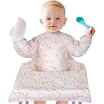 Bavaglino Svezzamento A Manica Lunga Vicloon - Impermeabile Per Bambini 6 Mesi-3 Anni, Unisex - Foto 6