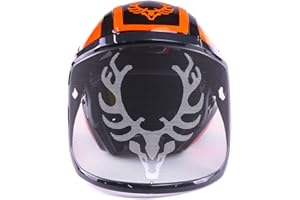 Combiné casque Protos Integral Forest, KOX Edition noir/orange. Livré sans la sangle menton