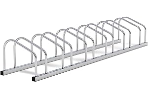 Toboli Rastrelliera per 6 Biciclette Portabici in Acciaio zincato per Interno ed Esterno Supporti