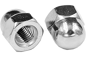 Yesmin 12 Pcs M6 Dome Nut,304 Stainless Steel,For Industry,Power,Hardware,Equipment,Etc