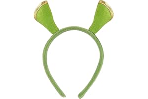 NuJake Green Ogre Costume Headband Shrek & Fiona Fancy Dress