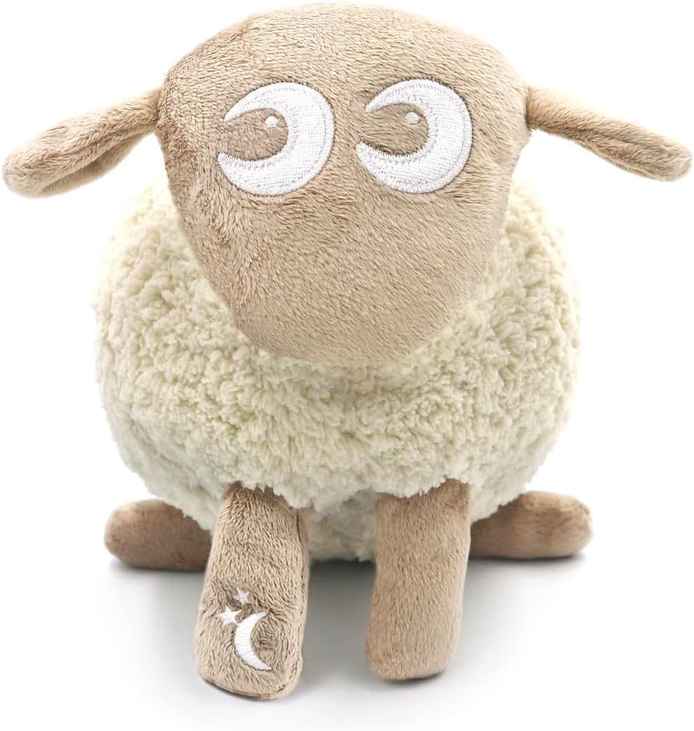 Sweet Dreamers, Rechargeable Ewan Deluxe, Beige | Baby & Infant Sleep Aid Gift | Cry Sensor & Nightlight | 10 Soothing White & Pink Noise Sounds | Continuous or Timer Playback | Machine Washable