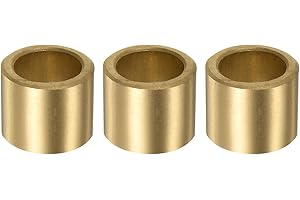 QUARKZMAN 3pz Cuscinetti a Manicotto (Semplici) 16mm Foro x 22mm Diametro Esterno x 18mm Lunghezza, Boccole in Bronzo Sinterizzato Autolubrificanti
