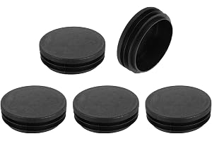 QUARKZMAN 5 Stk Runda Plastpluggar, Passar ID 67-74mm (OD 76mm), Svarta Röränddoppar, Insatser För Möbelben, Repskydd För Sto