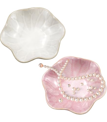 YoHyien Coupelle Bijoux Nuage En Céramique Blanche – Élégant Plateau Déco Pour Bijoux, Parfum Et Cosmétiques, Style Aesthetic Vanilla Girl