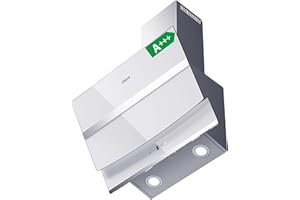 CIARRA CBCW6736N Kopffreie Dunstabzugshaube Schräghaube 60cm 650m³/h TouchControl Dimmbar LED-Beleuchtung mit CBCF003 Aktivkohlefilter