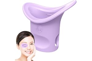 UOZONIT Gobelet de rinçage pour les yeux en silicone - Gobelet de nettoyage des yeux doux pour les yeux - Bain des yeux avec graduation - Pour femmes âgées, hommes - Maquillage propre
