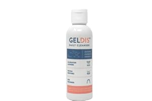 GELDIS® Daily Cleanser - Geldis Gel Detergente Igienizzante e Sbiancante per l’igiene quotidiana di Mascherine Trasparenti Apparecchi Ortodontici Protesi Dentarie e Bite (100 ml)