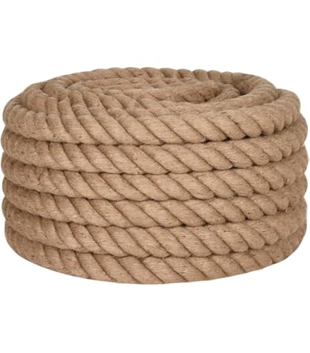 Corde De Jute, Fibre De Chanvre 100 M De Longueur Ficelle Décorative - Foto 10