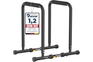 ‎DH FITLIFE DH FitLife Dip Barren Bars | Dip Station | Kraftstation Fitnessgerät für Zuhause | Parallettes Calisthenics Training Equipment | Krafttraining 80-100 cm individuell verstellbar