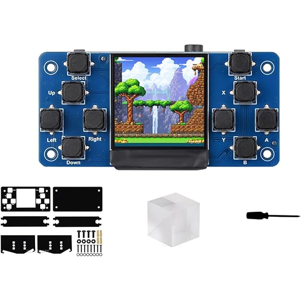 GamePi20 - Console Retro Portable Pour Raspberry Pi Zero - Écran IPS 2.0", Batterie, Haut-Parleur