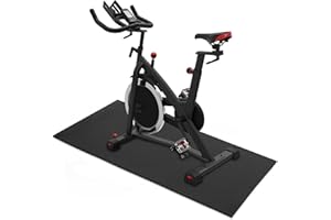 AKOZLIN Esterilla de protección para el suelo para equipos deportivos, equipos de fitness, 6 mm, de PVC de alta densidad, para equipos deportivos, equipos de fitness, entrenadores elípticos y cintas