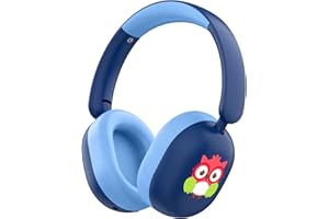 LOBKIN Cuffie Bambini, Auricolari Wireless per Bambini Bluetooth 5.4 Over-ear con Controllo del Volume a 85 dB e Cavo, Cuffie Bambina Regolabili Pieghevoli Ultraleggere per Scuola e Viaggi