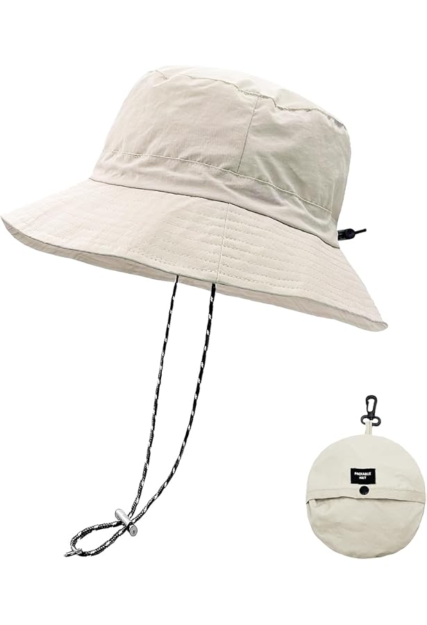 Chapeau Seau Safari Imperméable Réglable - Pour Homme & Femme, Taille Unique (54-60 Cm) - Idéal Randonnée, Plage, Pêche