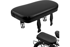 TESSTSY Sedile Posteriore Bicicletta 30 X 14,5 X 4 cm Sellino Posteriore Bici In Pelle PU, Altamente Elastica, Morbida e Confortevole, Impermeabile Ecuscino Cuscino per Sedile Posteriore per Bicicletta