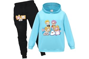 OAIXIUR Kids Foxy and Boxy Tracksuits Boys Girls Foxy and Boxy Hoodie and Joggers 2-piece Suits