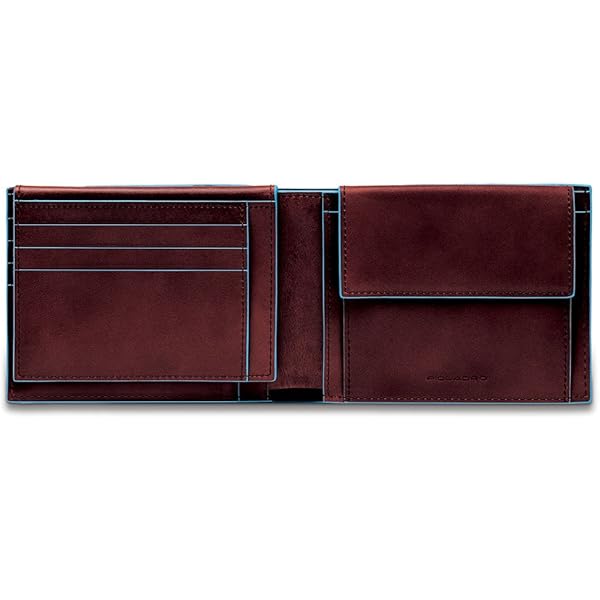 Porta Documenti Piquadro - Portacarte Da Viaggio Con Portapassaporto, 14 Tasche, Mogano - Foto 9