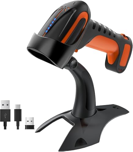 Tera T5100C 1D Barcode-scanner – 3-in-1 (Bluetooth/2.4GHz/USB) – 2500 Pixels CCD – 2500 MAh Batterij – Geschikt Voor Papier En Scherm