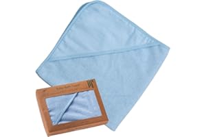 Urban Kanga Accappatoio Neonato con Cappuccio Asciugamano Neonati da Bagnetto (Blu cristallo)