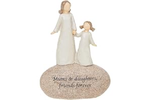 AMOVO Gift For Mum From Daughter | Hand-Painted Birthday, Christmas, Mother's Day Mum Gifts | Sentimental Figurine, Pebble, Ornament | Birthday Present - UK Trademark