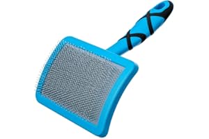 GROOM PROFESSIONAL Ball Pin Slicker Dog Brush - Soft Pad Dog Grooming Brush - Ideal for Dogs & Puppies with Sensitive Skin - Great for Long-Haired Dogs - Perfect for Gentle Grooming - Large