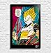 Produktbild Super Saiyajin Vegeta von Akira Toriyama Dragonball - Original gerahmt Fine Art Malerei, Poster, Leinwand, Artwork, Druck, Plakat, Leinwanddruck, film, geek, nerd