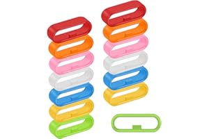 cobee Lot de 10 boucles de bracelet de montre en silicone - Noir - Pour montre de sport intelligente