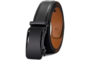 KEMISANT Cintura Uomo, Cintura Pelle Uomo Cricchetto Automatica Fibbia 35mm,Trim Regolabile per Adattars