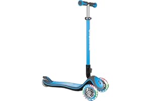 GLOBBER Elite Roller – Tretroller Kinder ab 3 Jahre - Scooter - ABEC 5, 3-rädrig – höhenverstellbar - LED-Leuchtrollen