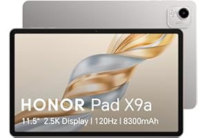 HONOR PAD X9a, 11.5" HONOR Fullview Display, Batteria a lunga durata da 8300mAh, Design sottile in metallo, Gray, WIFI