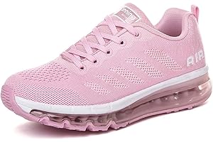 GUGIFCTO Zapatillas Deportivas Hombre Mujer Zapatos Gimnasia Transpirable Zapatos Running Antideslizante Zapatillas de Deporte Jogging Caminar Tenis Sneakers Ligeros Negro Blanco Rojo 34-46EU