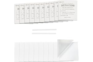 10Leccion 20 Pack of TPU Pool Patch Repair Kit for Air Mattress, Swimming Pool, Bounce House, Tent, Canvas, Canopy, Floats, Tubes Bed and Inflatable Toys with 2 Pieces Plastic Deflate Tubing